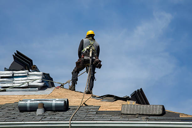 Professional Gutter Installation technician working in Saint Clairsville, OH